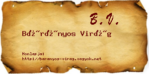 Bárányos Virág névjegykártya